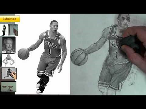 YOUDRAW (How to Draw) Derrick Rose- Interactive Figure Drawing Tutorial