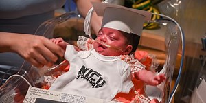 Smallest baby ever born at St. Francis Hospital heads home