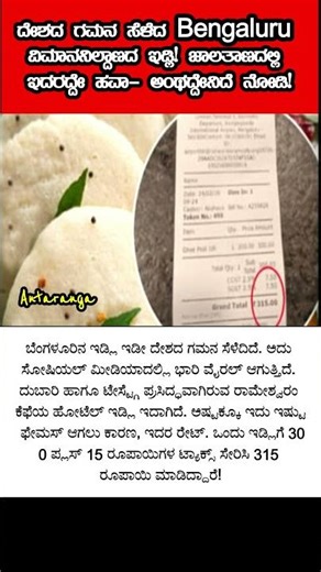 ಒಂದೇ ಒಂದು ಇಡ್ಲಿಗೆ ಬರೋಬ್ಬರಿ 300 ರುಪಾಯಿ ಅಂತೇ !