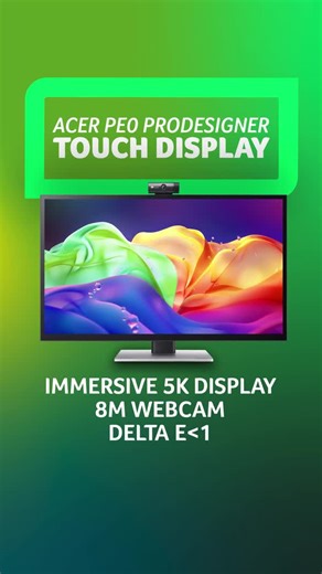 6.6K views · 36 reactions | With the #AcerProDesignerTouchDisplay, you can click, pinch, and draw in 5K  So that every pixel and every detail is brought to life beautifully✨ | Acer | Facebook