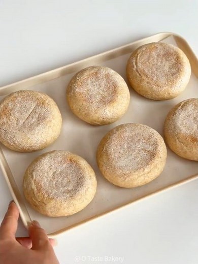 Whole Wheat English Muffin Bread #baking #breadrecipe #buns #healthyrecipes