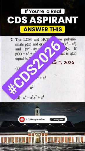 CDS Maths PYQ | UPSC Important Questions for CDS 2026 #cds2026 #tranding #feedshorts #cdsmath