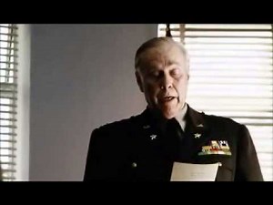 George C. Marshall reads Abraham Lincoln's letter to Mrs. Bixbey