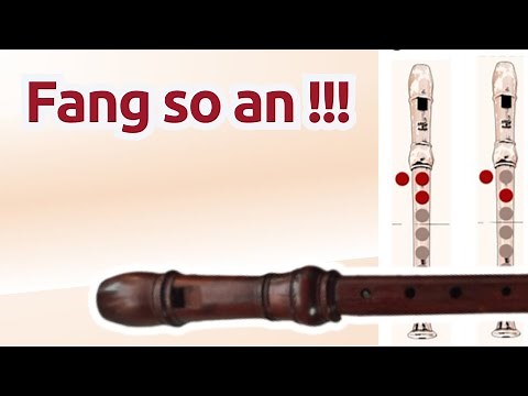 So spielst du die ersten Töne auf der Blockflöte