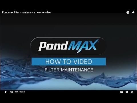 Pondmax Filter maintenance How to Video