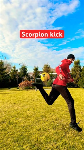 Football skills 🔥scorpion kick #tutorial