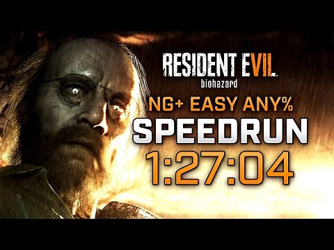 Resident Evil 7 Biohazard | NG+ Easy Any% Speedrun | 1:27:04