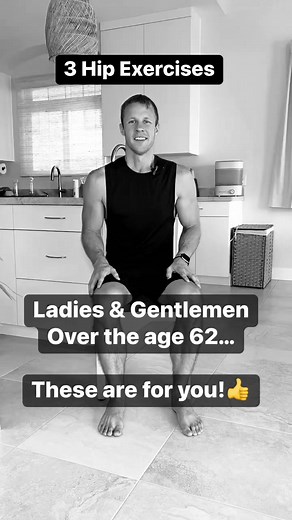 204K views · 5K reactions | These 3 Exercises are great for weak, tight and painful hips. These workouts are perfect for beginners! #seniorfitness #athomeworkouts #chairworkout #beginnerworkout | Grow Young Fitness | Facebook