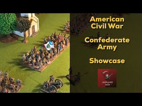 28mm American Civil War, Confederate Wargaming Army - Showcase