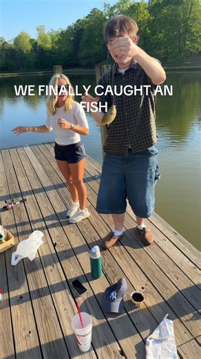 MANDY & MITCHELL YT (@mandyandmitchell) - Exciting College Fishing Adventure: We Finally Caught a Fish
