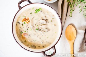 Low Carb Cream of Mushroom Soup Recipe - LowCarbSpark