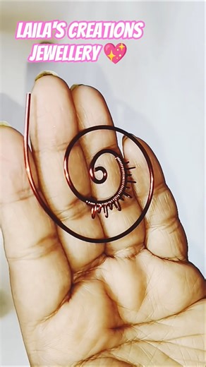 DIY easy wire wrapping earring#making #short #lailascreationsjewellary