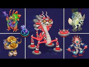 Ethereal Island - All Rare, Epic, Common Monsters with Epic Dragong | My Singing Monsters