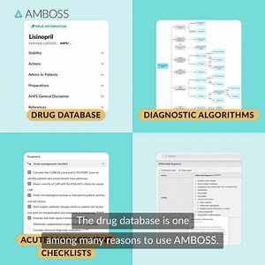 25 reactions | Now with an AHFS drug database, AMBOSS is the all-in-one clinical decision support tool. | AMBOSS | Facebook