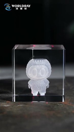 UV Laser 3D Inner Engraving Machine for Crystal Glass#uvlasermarker #3dmark #glassmarking