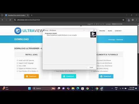 Download Ultraviewer to take online another laptop