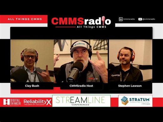 Operationalizing IoT Asset Data with Clay Bush and Stephen Lawson of Stratum at StrEAMline 2026 | CMMSradio