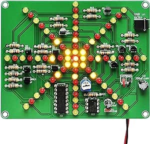 Gikfun Electronic LED Flashing Lights Soldering Practice Board PCB DIY Kit EK1874