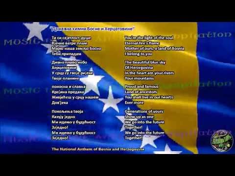 Bosnia and Herzegovina National Anthem with music, vocal and lyrics Bosnian w/English Translation