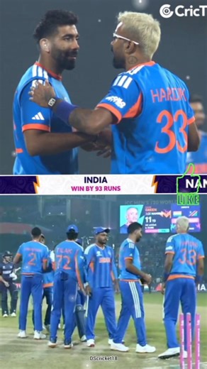 IND Won by 93 Runs vs NAM in T20 WC 😱 #shorts #cricket