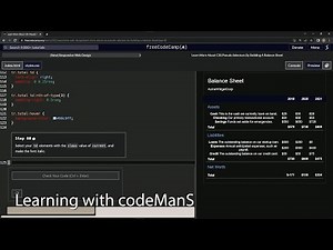 🖥️ Learn HTML & CSS | FreeCodeCamp 📈 Balance Sheet: Step 60 📚