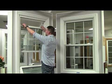 Double hung windows: the proper way to tilt them in.