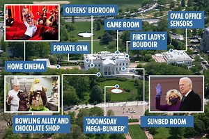 Secrets of Joe Biden's new home the White House from chocolate shop & doomsday bunker to naked pool parties