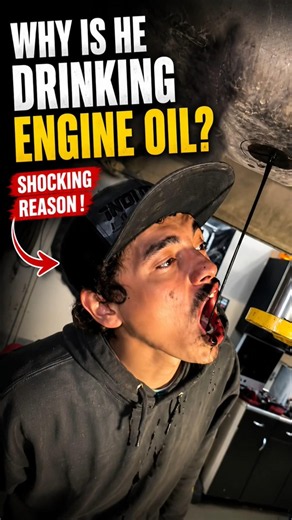 Why Is He drinking Engine Oil? 😳