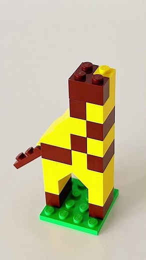 🔥 SATISFYING Lego Giraffe Speed Build || Subscribe 👇 || #shorts