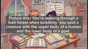 5000 Must Know SAT Vocabulary - SAT Vocabulary: Understanding Faun - The Mythical Forest Creature