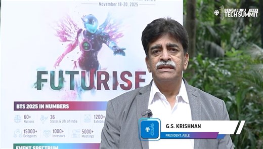 Bengaluru Tech Summit stands as a global platform and a key driver for biotech growth in India and Karnataka. GS Krishnan, Hon. President of ABLE, highlights the importance of leveraging BTS to find partnerships, collaborate, and scale innovations in the biotech ecosystem. #BengaluruTechSummit #Futurise #KarnatakaInnovation | Bengaluru Tech Summit