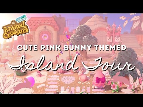 CUTE PINK BUNNY ISLAND TOUR | Animal Crossing New Horizons