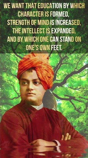 True Purpose of Education | Swami Vivekananda | Motivational Quote #shorts #motivation