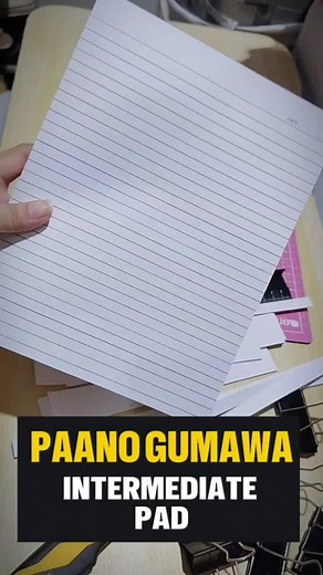 Paano Gumawa ng Intermediate Pad Paper Tutorial