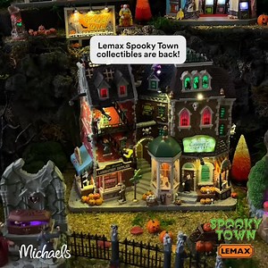 2025 Spooky Town Exclusives are in the (haunted) house! 🏚️ Snatch up your fave, or all 9, before they vanish. 👻 | Michaels Stores