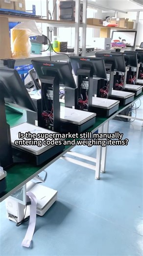 AI bar code scale can print labels without entering a code#scale #supermarket #weigh