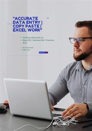 Mr_goodluck_1: I will do accurate data entry, copy paste,typing job and excel work for $20 on fiverr.com