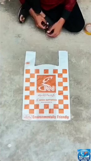 How to Make a Mosquito Kite with a Plastic Bag