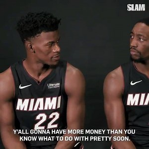41K views · 425 reactions | How the Miami Heat splurge with their bread. Jimmy: Art Basel Bam: Automatic T-Shirt Folder  FULL VIDEO: https://youtu.be/FU9ooTSs6hU | SLAM | Facebook