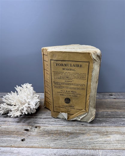 Antique 1899 French Municipal Handbook- Early Government Reference Book With Deckled Edges - Etsy