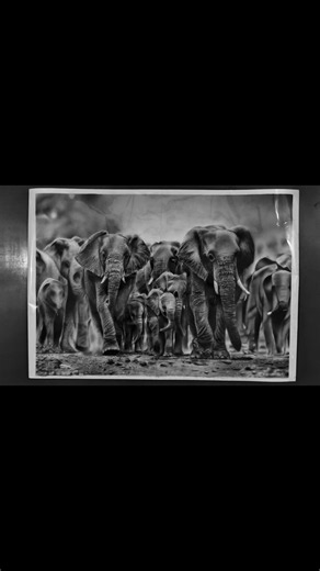 4 giants. 40+ hours. 1 original masterpiece. 🐘🖤 ₹19,999 / $210 #shorts #viral #trending #art #artist