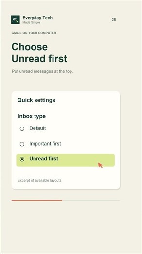 Show Unread Emails First in Gmail (Desktop)