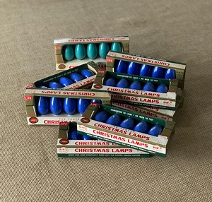 Vintage NOMA Christmas Bulbs: Blue & Green, Original Packaging - Etsy