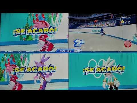 M&S Sochi 2014 Short Track Speed Skating 1000m #22 (Amy Vs Silver Vs Blaze) + Metal Sonic Loses