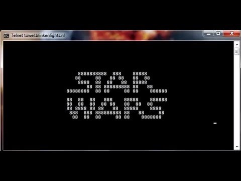 Watch Starwars movie on Command Prompt