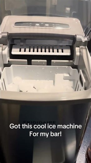 This Frigidaire ice machine is so cool! #frigidaire #bar
