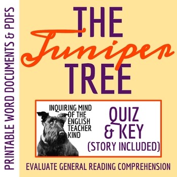 "The Juniper Tree" Quiz and Answer Key (Grimm's Fairy Tale | Halloween Story)