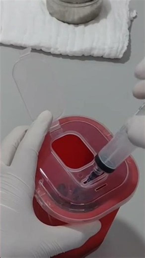 HOW TO DISPOSE OF A USED NEEDLE #nursing #fyp #fypシ #nurse #fypyoutube