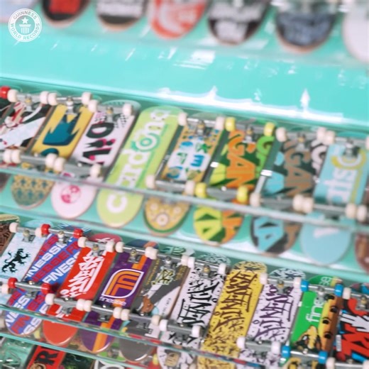 The Collection King 👑 Sonny Molina's collections range from miniature skateboards, skull-themed drinkware and even Pringles cans. He just LOVES collections! | Guinness World Records