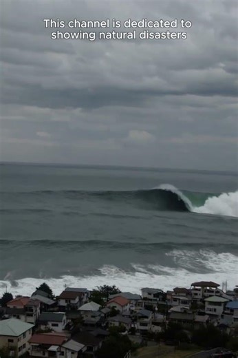 Mega Tsunami Japan Coastal Area #tsunami #waves